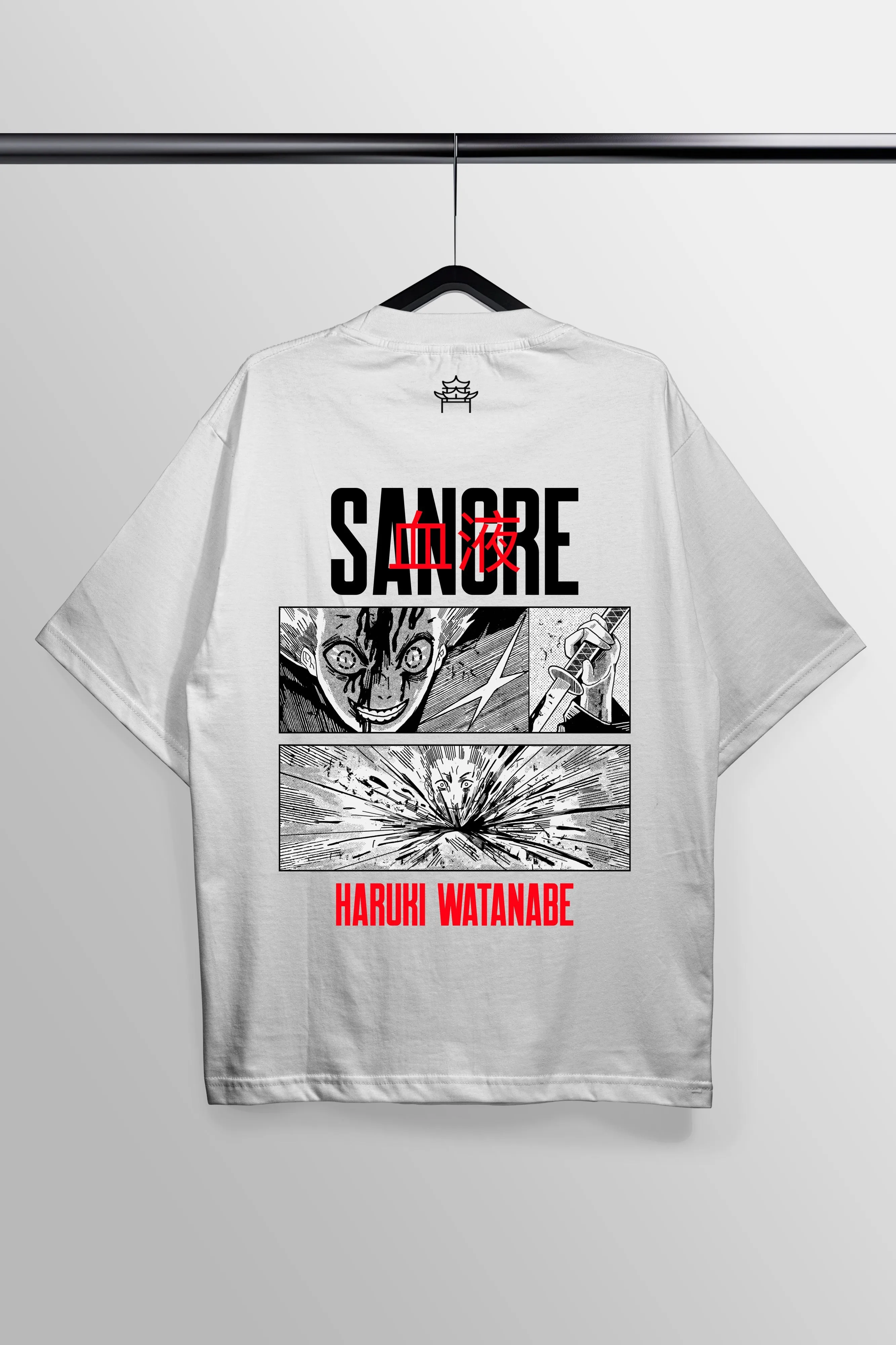 Sangre White Oversized Tee