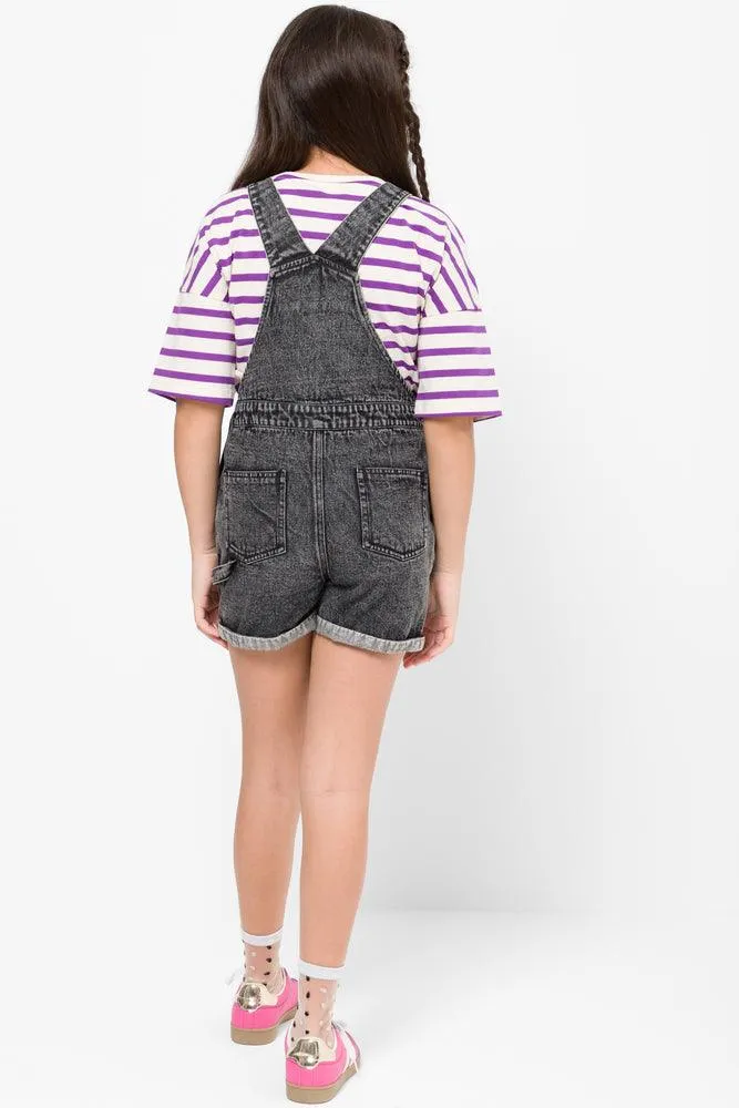 Short Dungaree Black