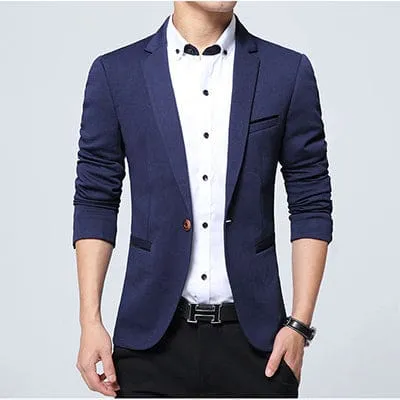 Slim Fit Casual Blazer Suit For Men