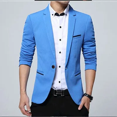 Slim Fit Casual Blazer Suit For Men