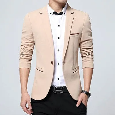 Slim Fit Casual Blazer Suit For Men