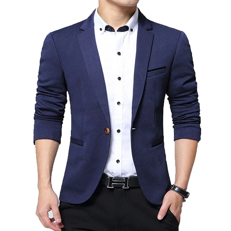 Slim Fit Casual Blazer Suit For Men