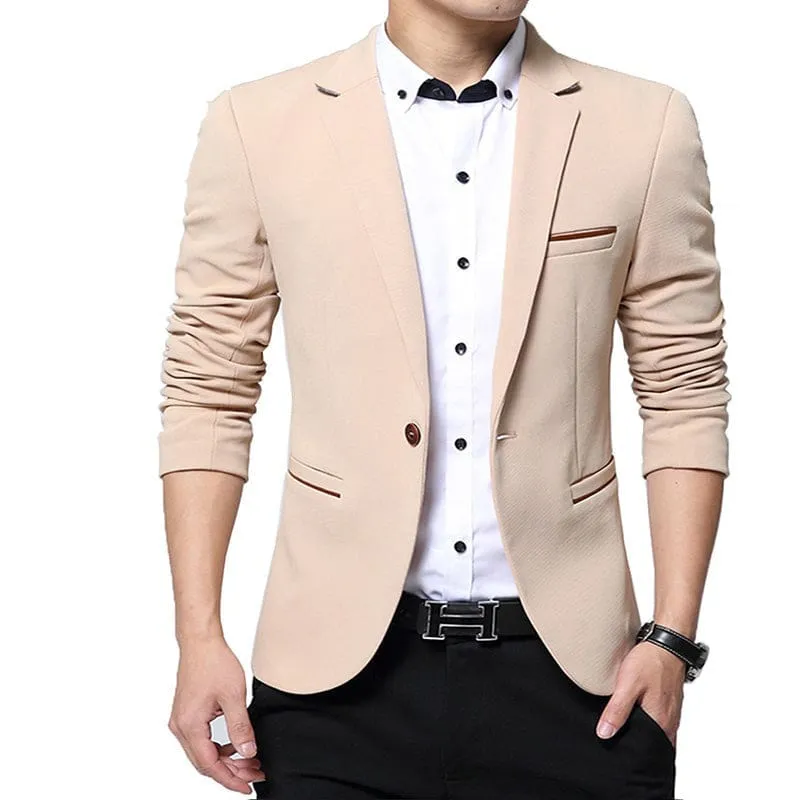 Slim Fit Casual Blazer Suit For Men