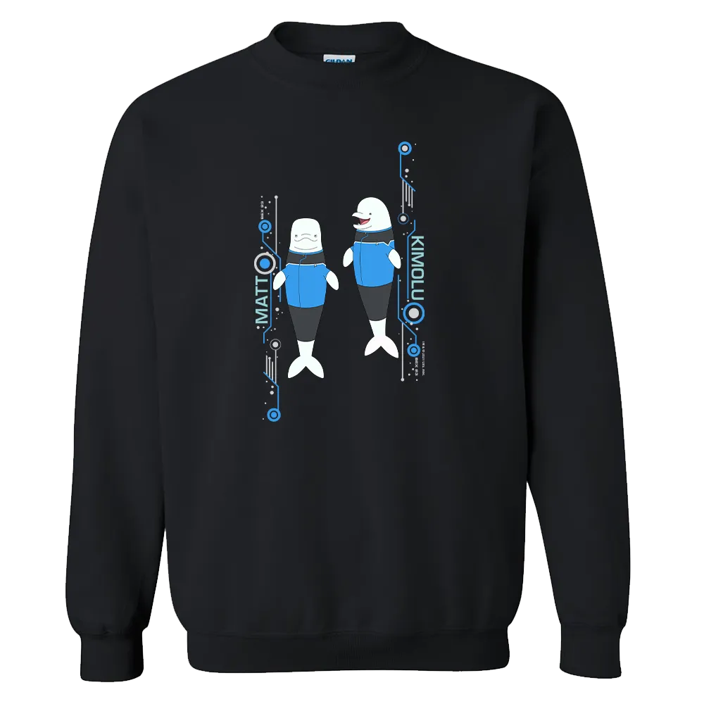 Star Trek: Lower Decks Matt & Kimolu Fleece Crewneck Sweatshirt