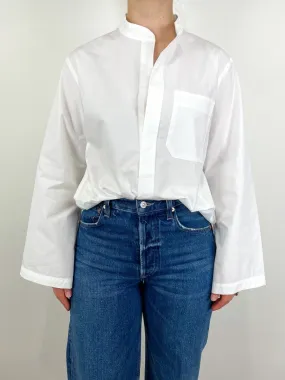 The Parachute Shirt Paper Cotton in Optic White