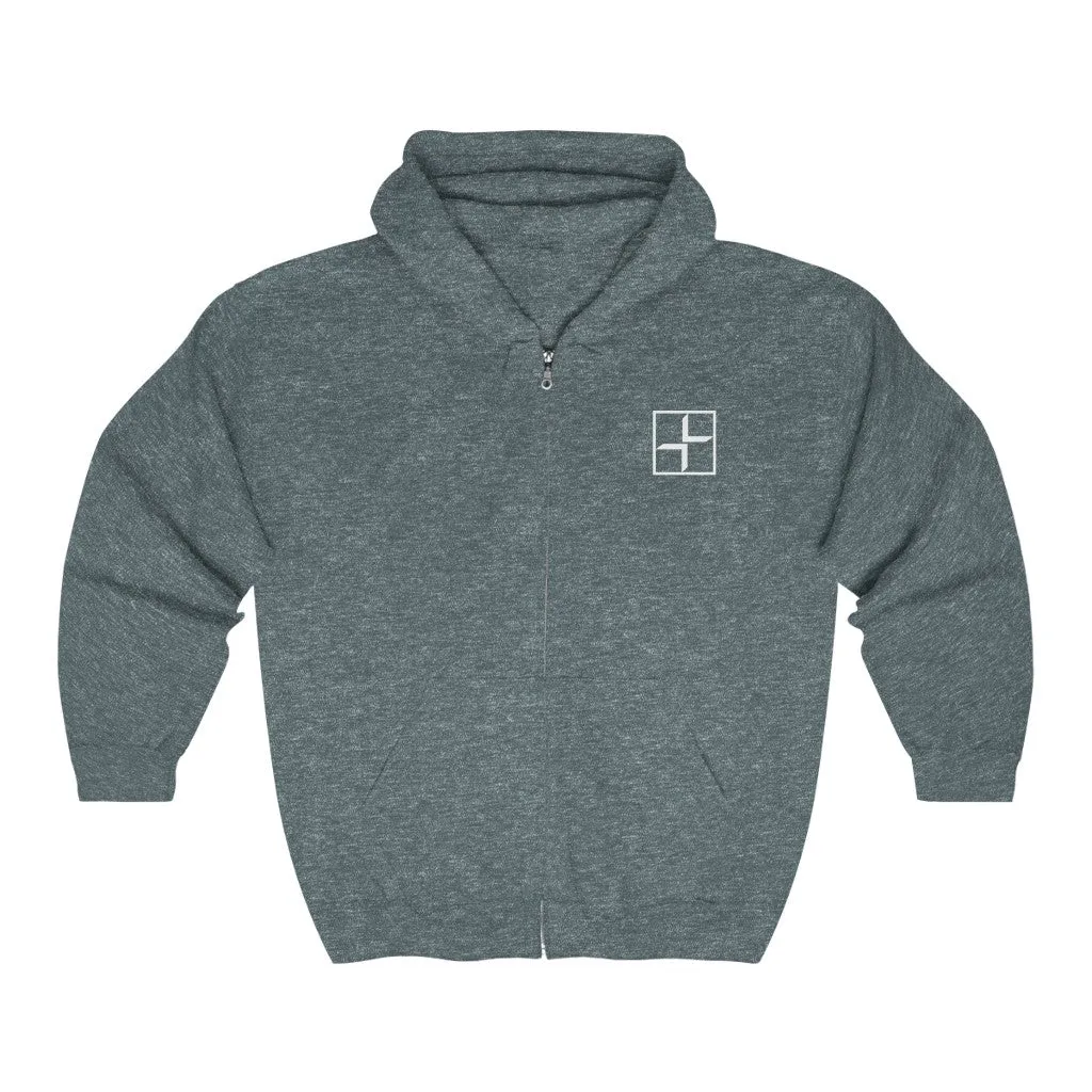 V V Zipped Hoodie