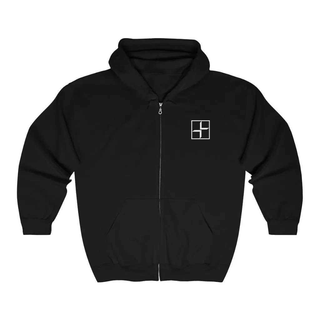 V V Zipped Hoodie