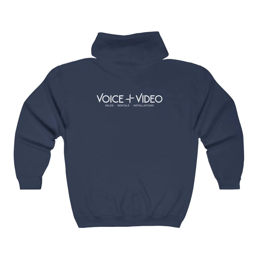 V V Zipped Hoodie