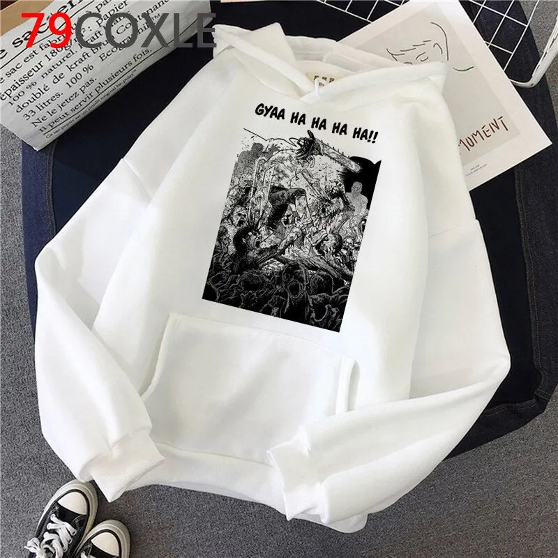 White Graphic Hoodies Set-1 Chainsaw Man (Variants Available)