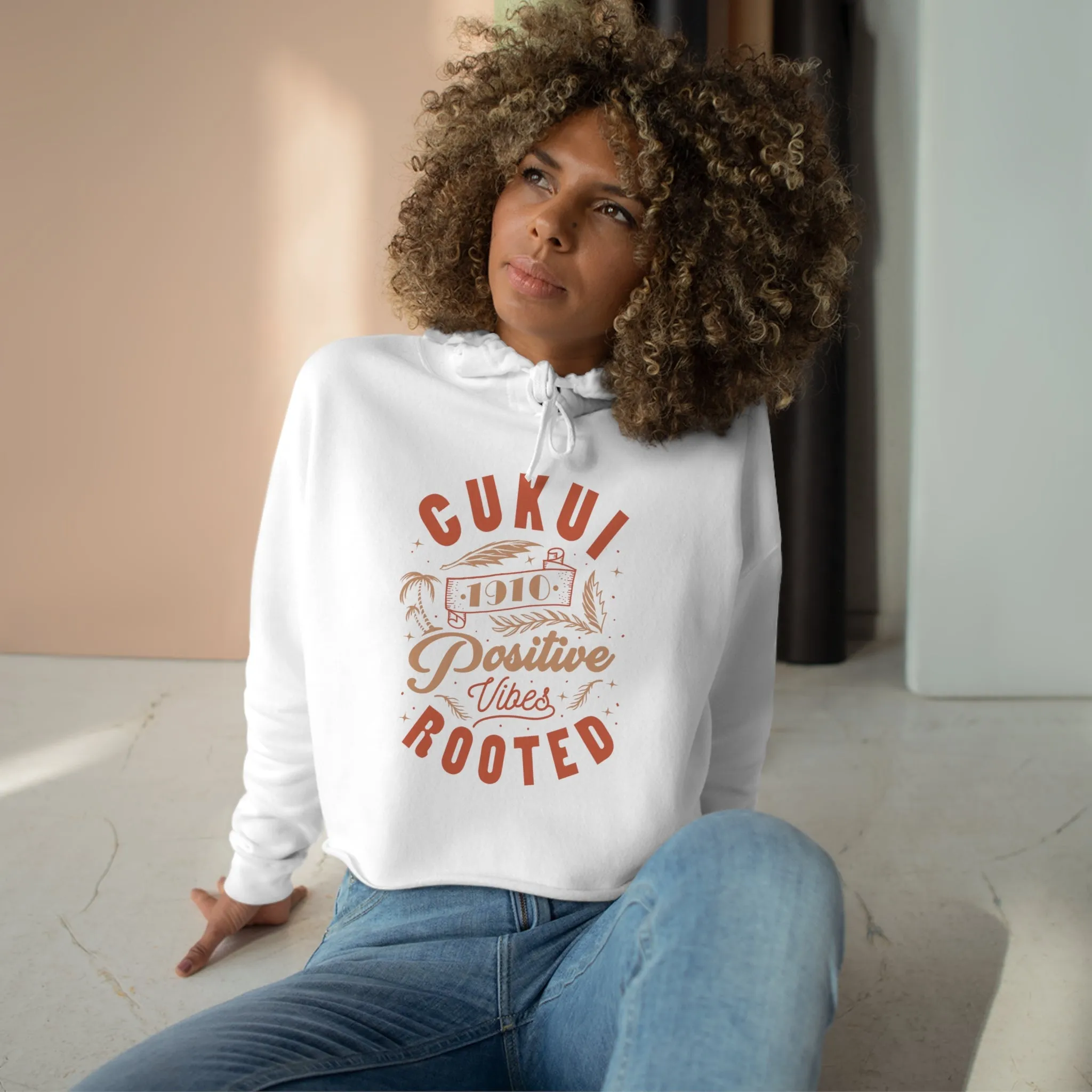 Womens Vibes Crop Hoodie (Online Exclusive)