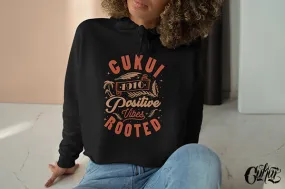 Womens Vibes Crop Hoodie (Online Exclusive)