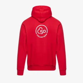 Women's volunteer red 50 hoodie